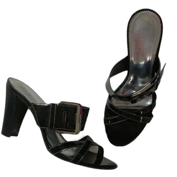 Franco Sarto Shoes - FRANCO SARTO Patent Dente Mirage 3.5”Heel Sandal